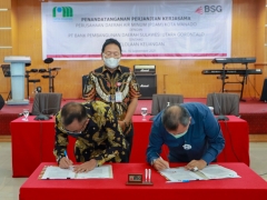 Penandatangan Kerja Sama Antara PDAM Kota Manado dan PT. BSG